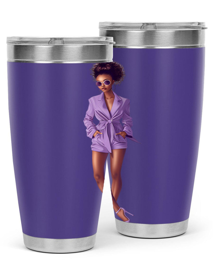 fashion girl in lavender 63#- fashion- Cotton Tank