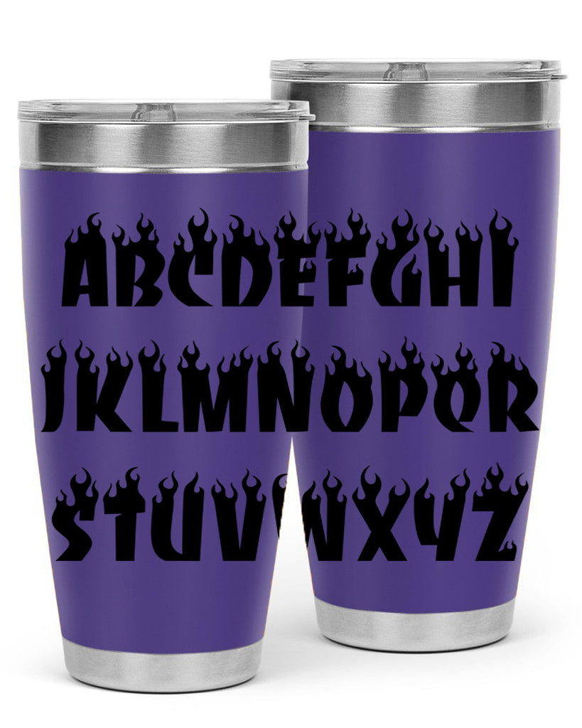 flame font 153#- black words phrases- Cotton Tank