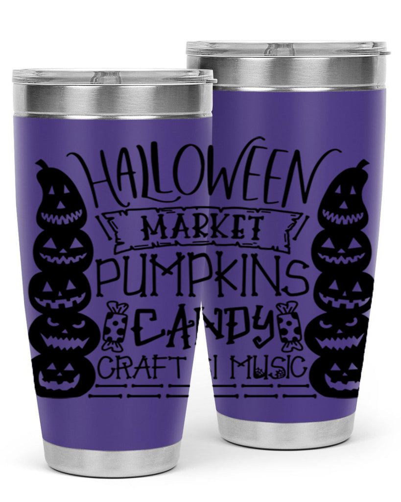 halloween market pumpkins candy 73#- halloween- Tumbler