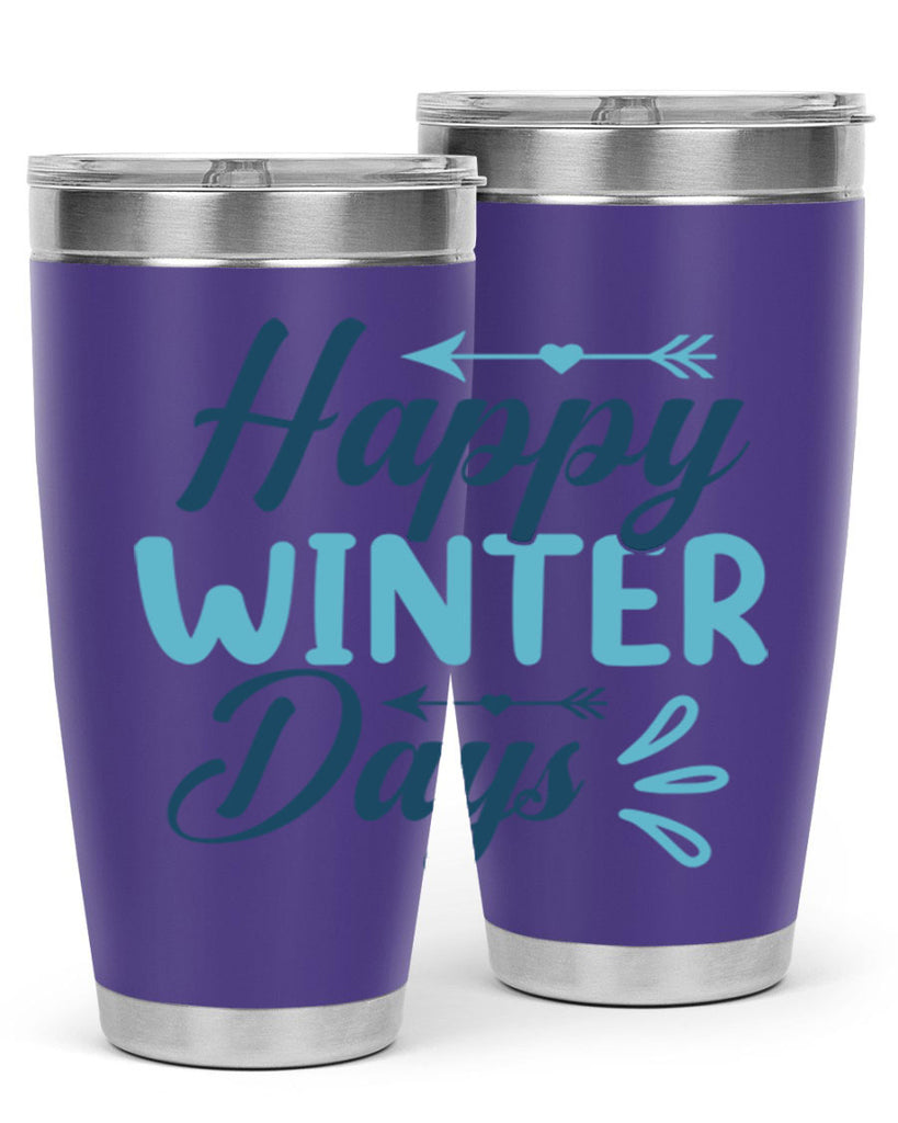 happy winter days 120#- winter- Tumbler