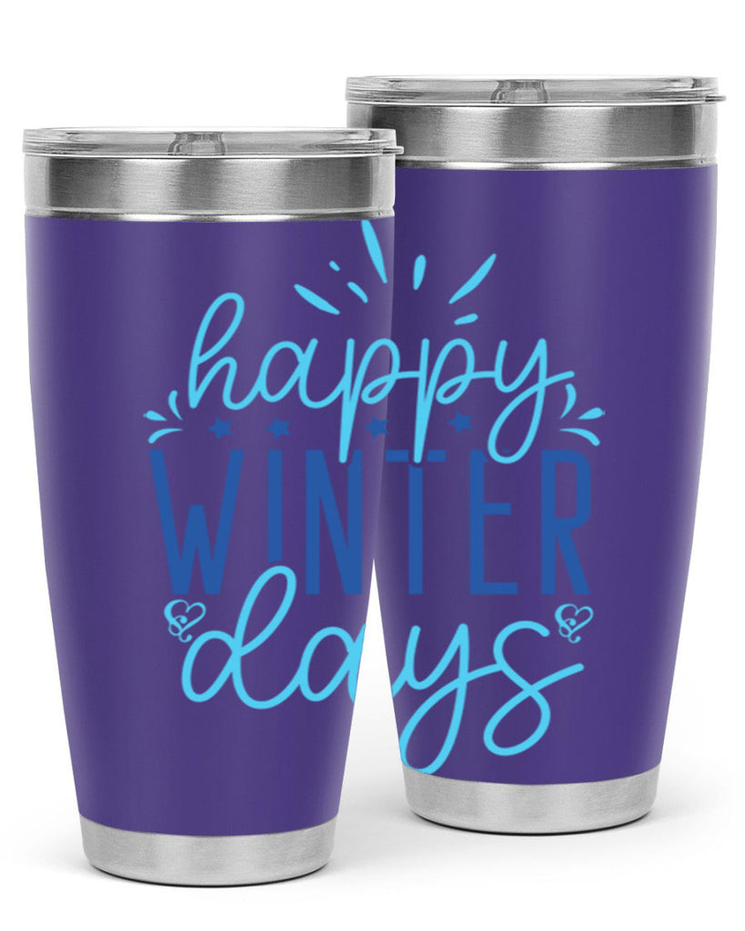 happy winter days 121#- winter- Tumbler