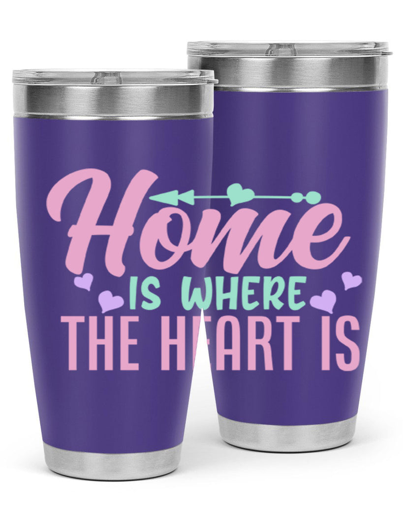 home is where the heart is 39#- home- Tumbler