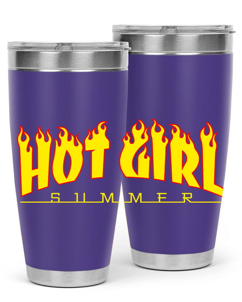 hot girl  summer fire 123#- black words phrases- Cotton Tank
