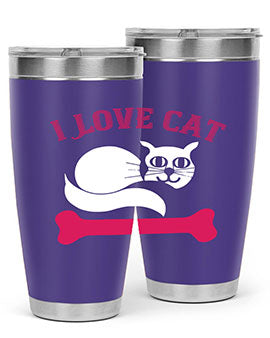 i love cat Style 55#- cat- Tumbler
