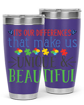 its our differences that make us unique beautiful Style 27#- autism- Tumbler