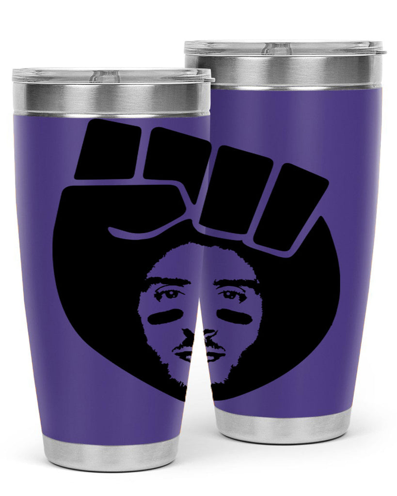 kaepernick fist hair 22#- black men - boys- tumbler