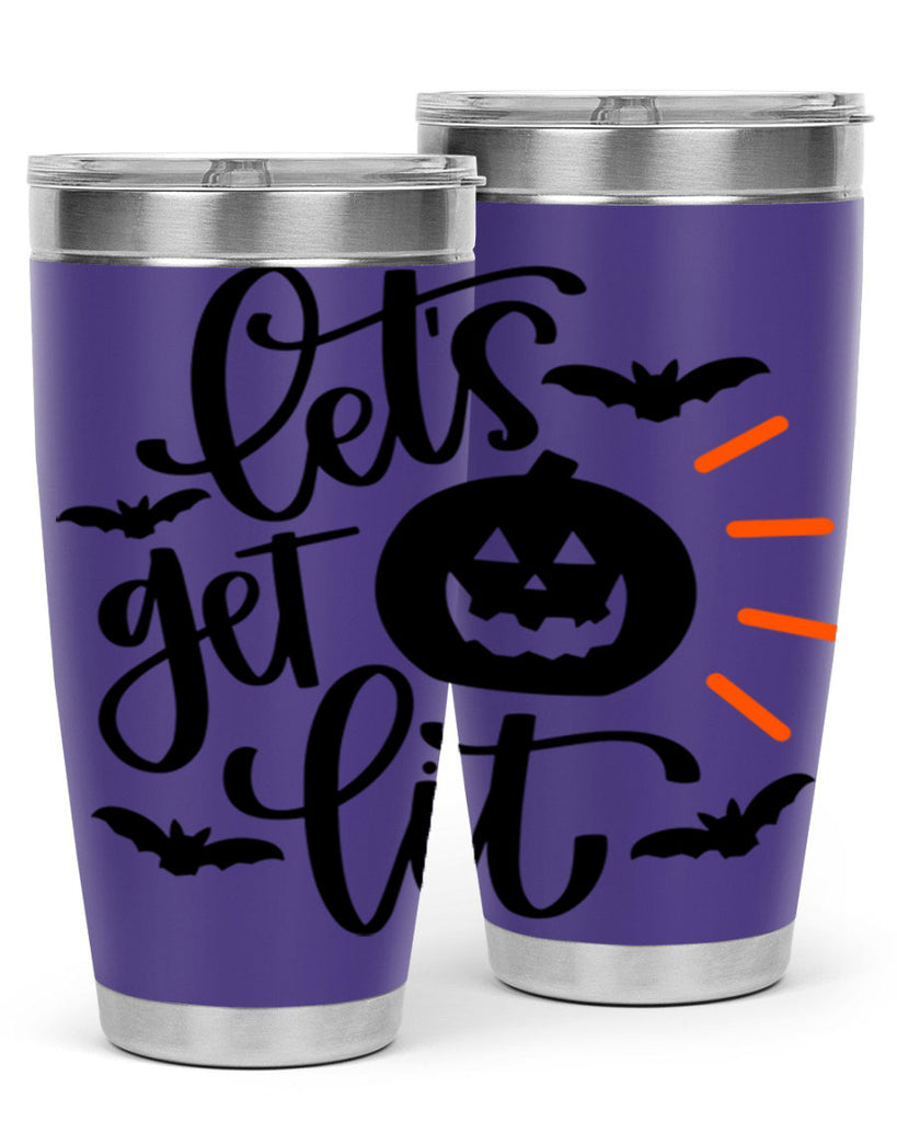 lets get lit 48#- halloween- Tumbler