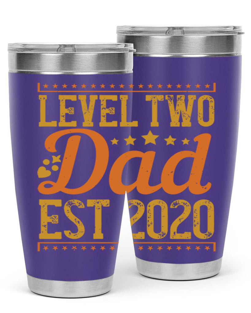 level dad est 189#- fathers day- Tumbler