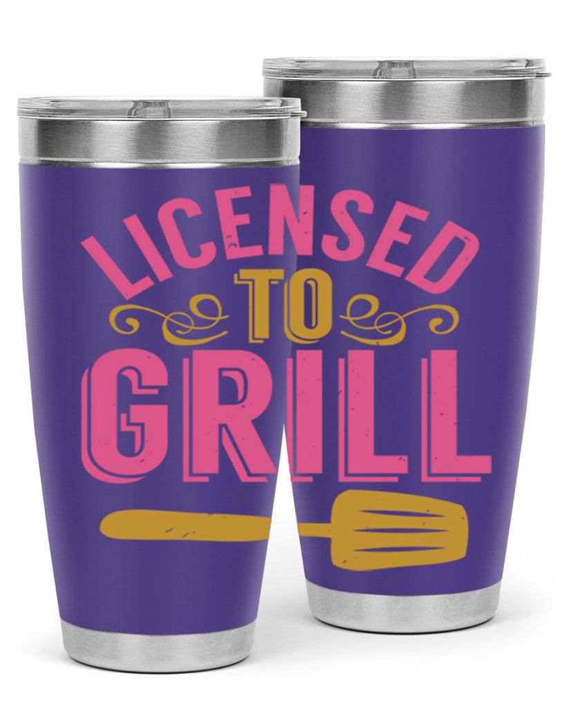 licensed to grill 24#- bbq- Tumbler
