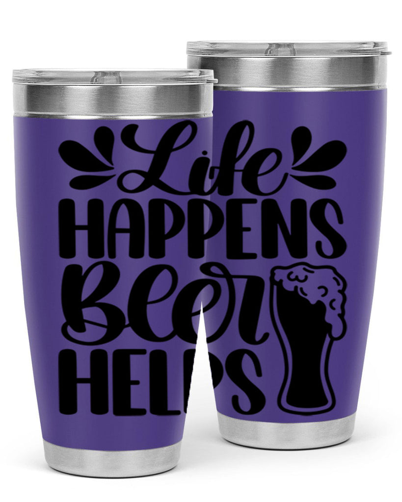 life happens beer helps 28#- beer- Tumbler