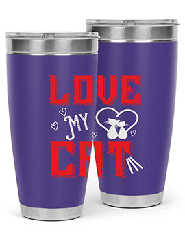 love my cat Style 67#- cat- Tumbler