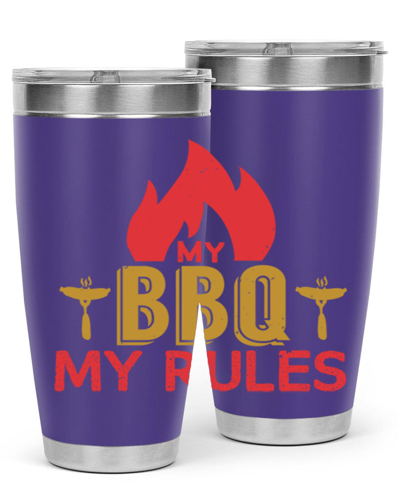 my bbq my ruless 21#- bbq- Tumbler