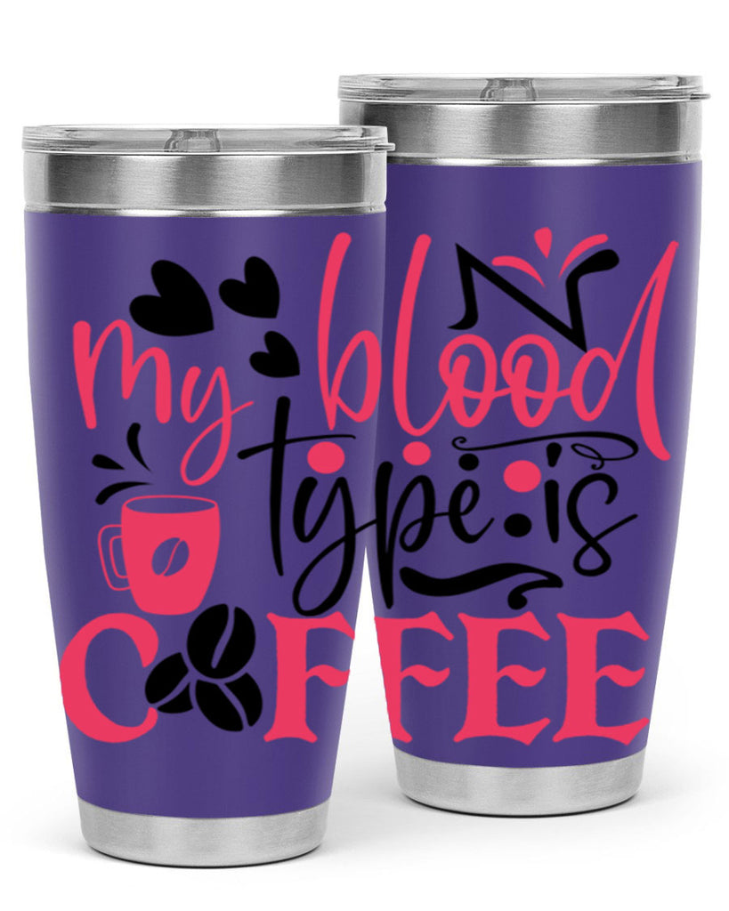 my blood type is coffee Style 375#- nurse- tumbler