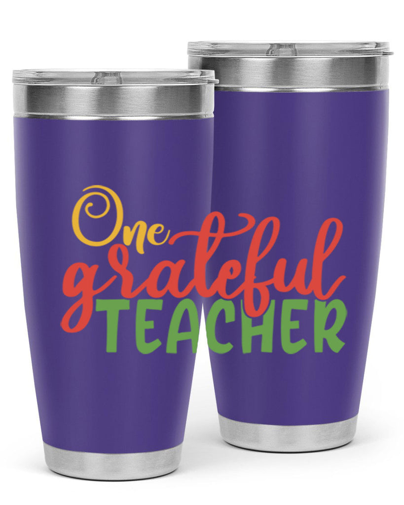 one grateful teacher Style 168#- teacher- tumbler