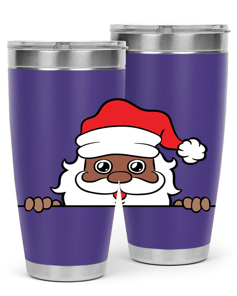peekaboo black santa 19#- black men - boys- tumbler