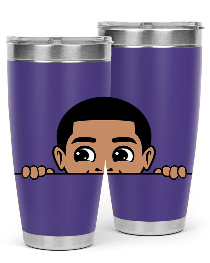 peekaboo boy 17#- black men - boys- tumbler
