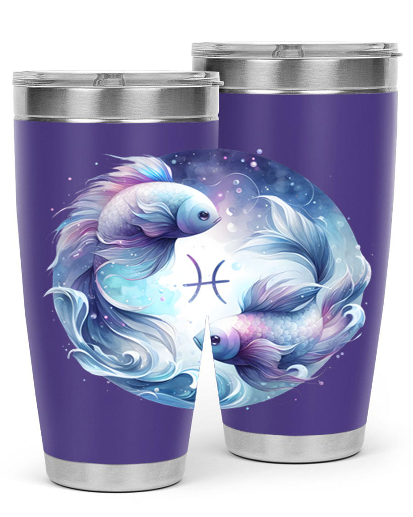 pisces 349#- zodiac- Tumbler