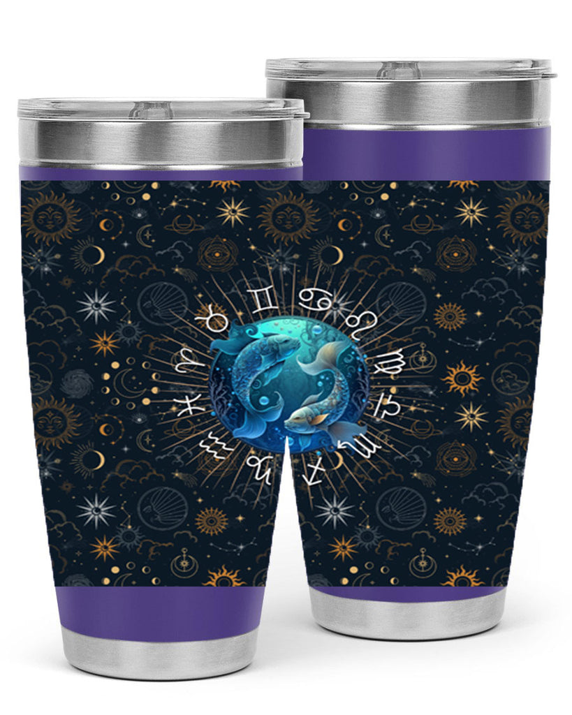 pisces Straight 366#- zodiac- Tumbler