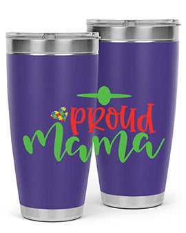 proud mama Style 38#- autism- Tumbler