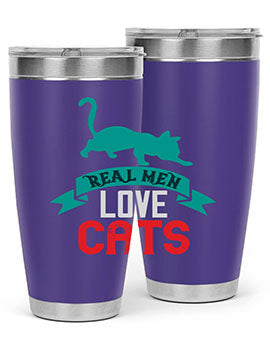 real man love cats o Style 112#- cat- Tumbler