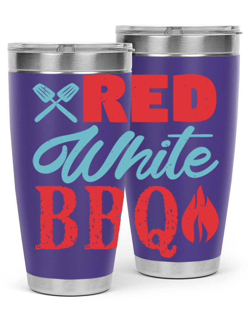 red white bbq 15#- bbq- Tumbler