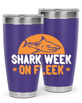 shark week on fleek Style 42#- shark  fish- Tumbler
