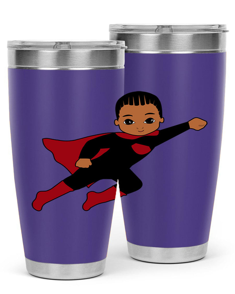 super kid 16#- black men - boys- tumbler