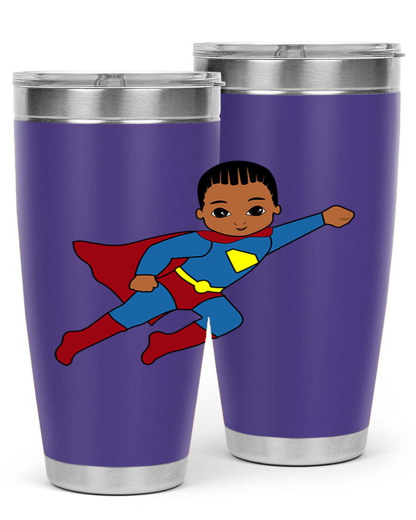 super kid 1#- black men - boys- tumbler