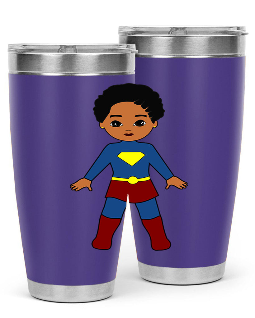 super kid 3#- black men - boys- tumbler