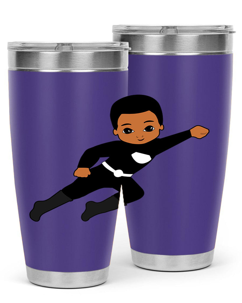 super kid 7#- black men - boys- tumbler