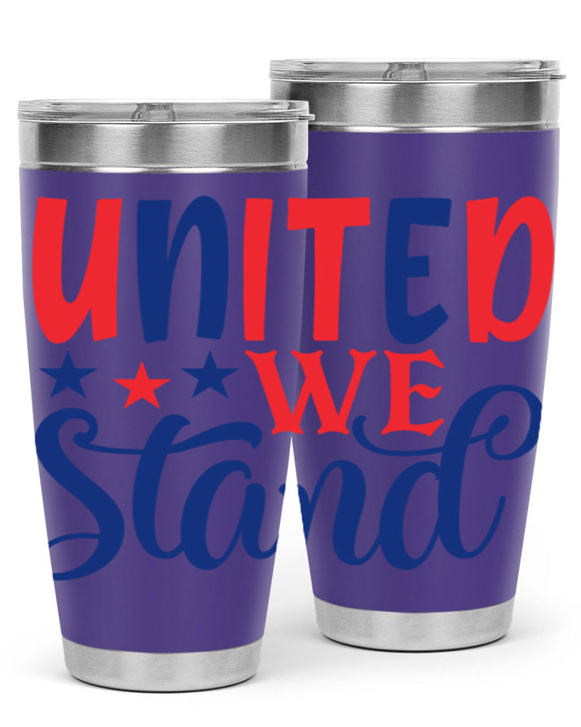 united we stand Style 75#- Fourt Of July- Tumbler