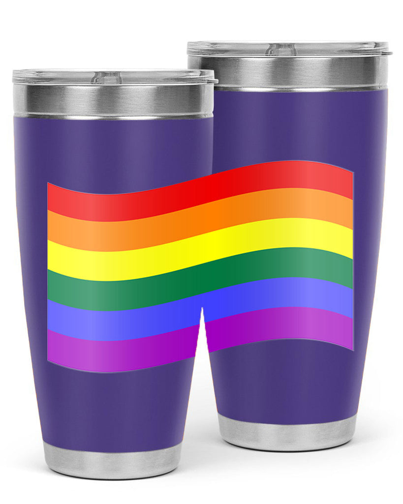 wavy rainbow flag 1#- lgbt- Tumbler