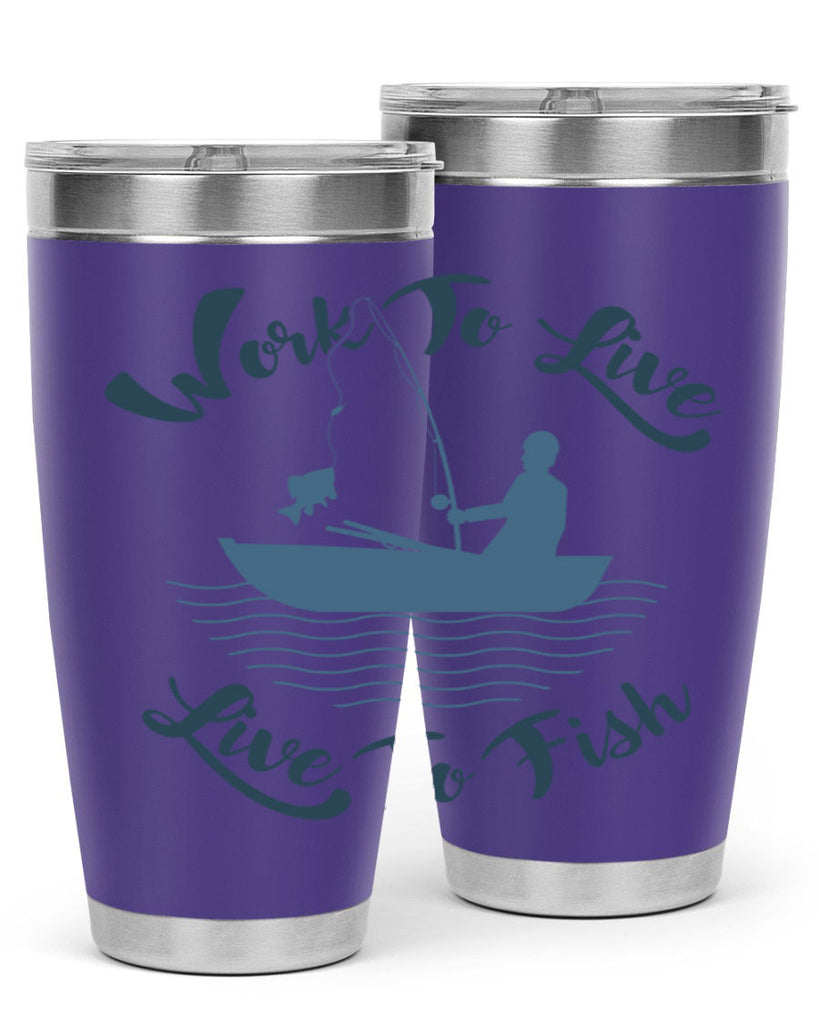 work to live 10#- fishing- Tumbler