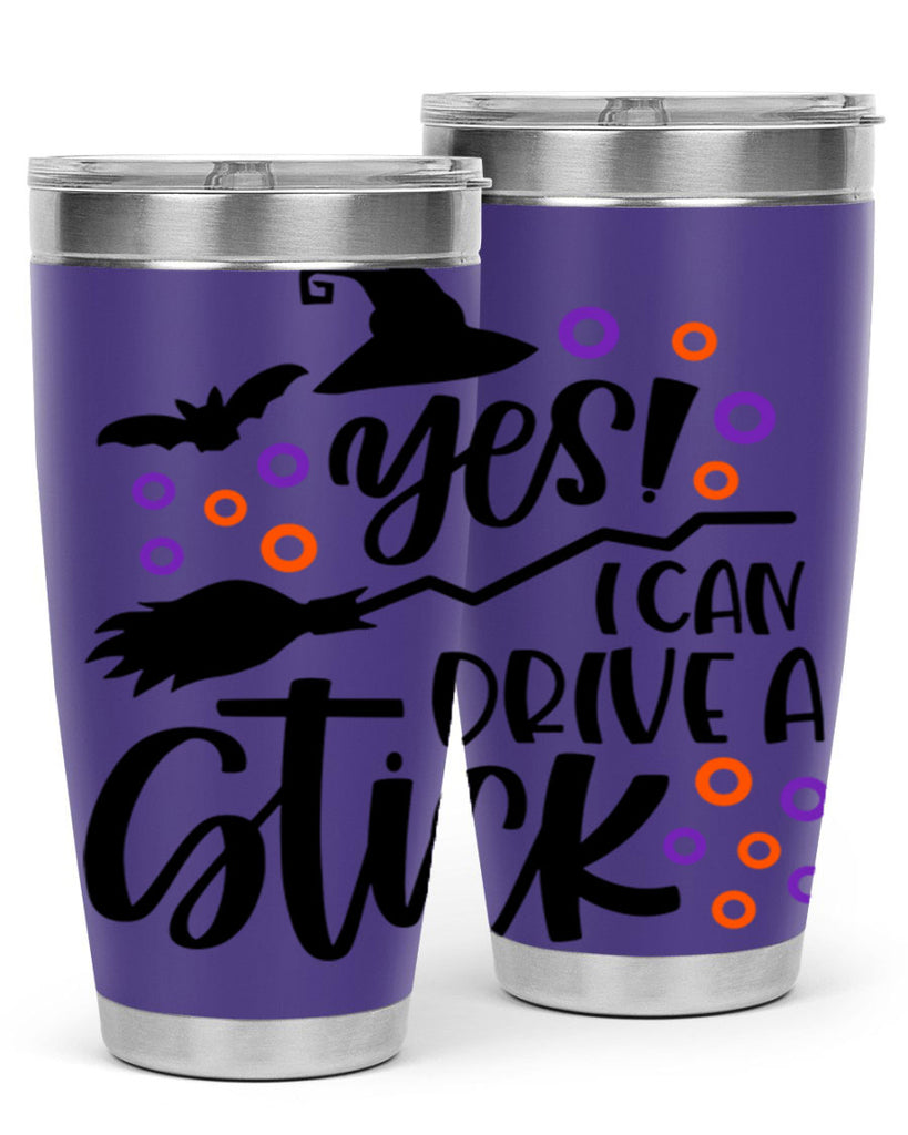 yes i can drive a stick 3#- halloween- Tumbler