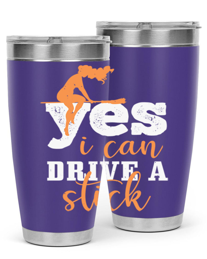 yesi can drive a stick 120#- halloween- Tumbler