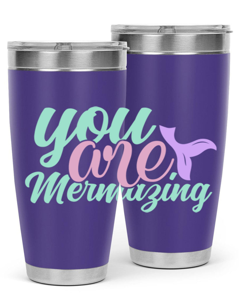 you are mermazing 9#- mermaid- Tumbler