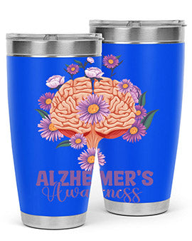 AlzheimerS Awareness Brain 12#- alzheimers- Tumbler