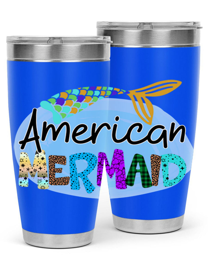 American Mermaid 14#- mermaid- Tumbler