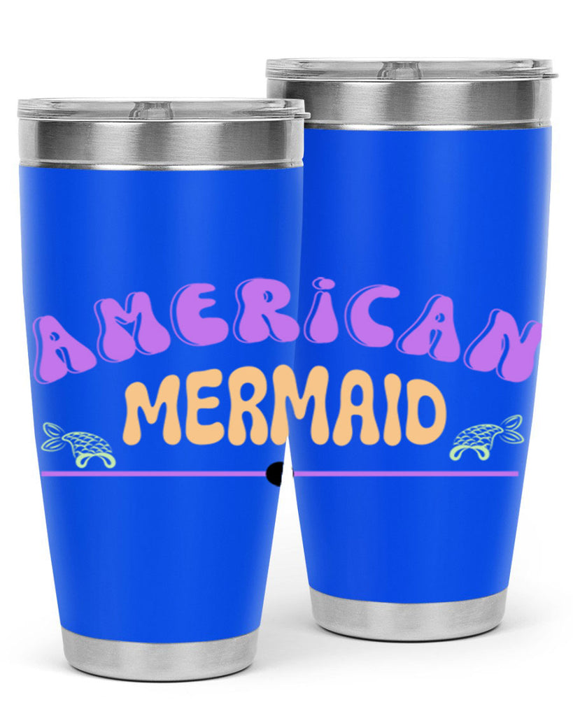 American Mermaid 16#- mermaid- Tumbler