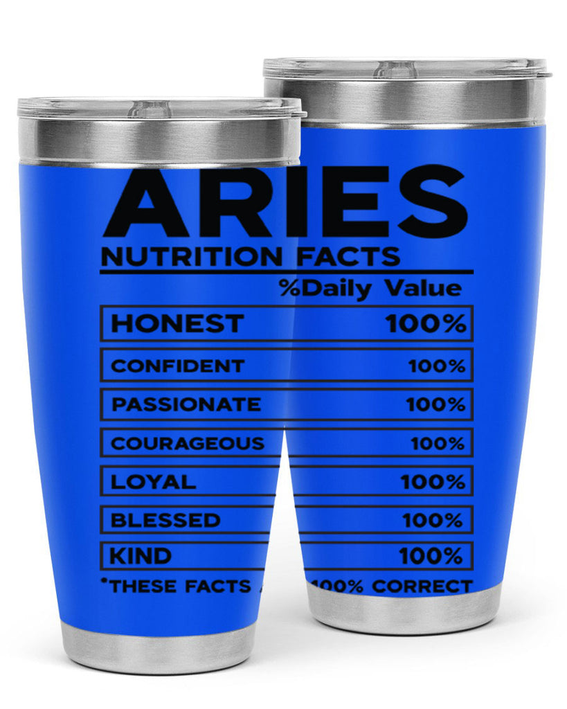 Aries Nutrition Facts 97#- zodiac- Tumbler