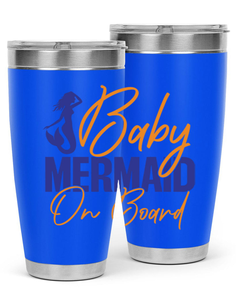 Baby Mermaid on Board 20#- mermaid- Tumbler