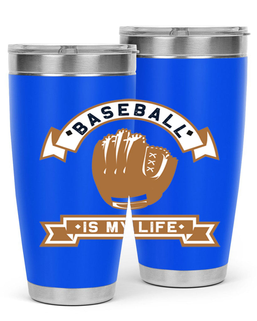 Baseball is 1445#- baseball- Tumbler