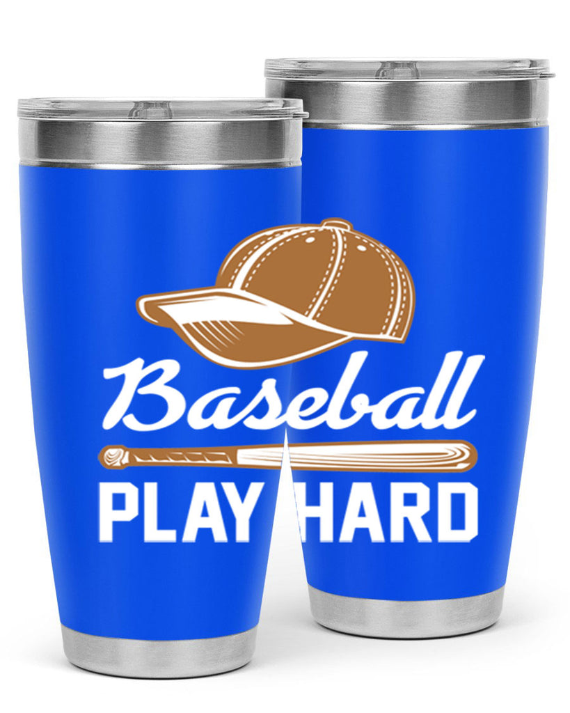 Baseball play 1444#- baseball- Tumbler