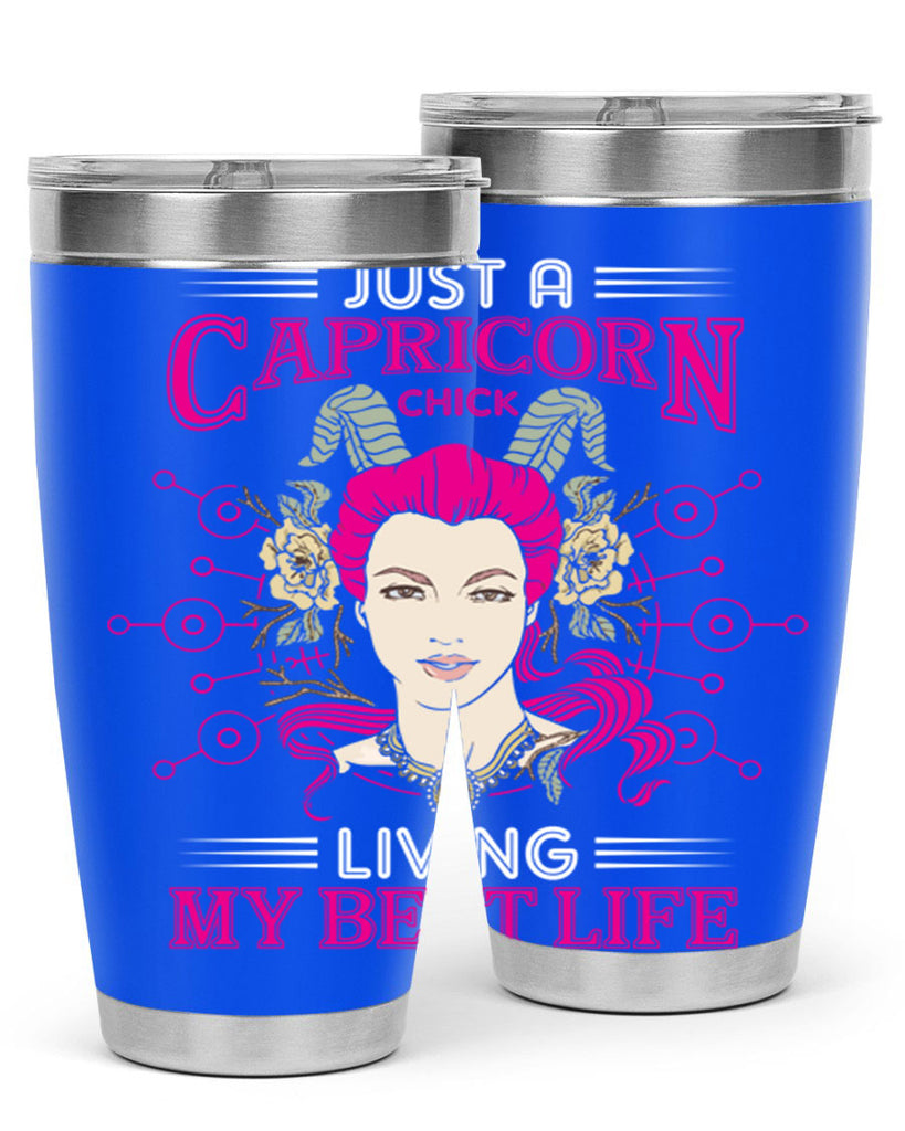 Capricorn chick 193#- zodiac- Tumbler