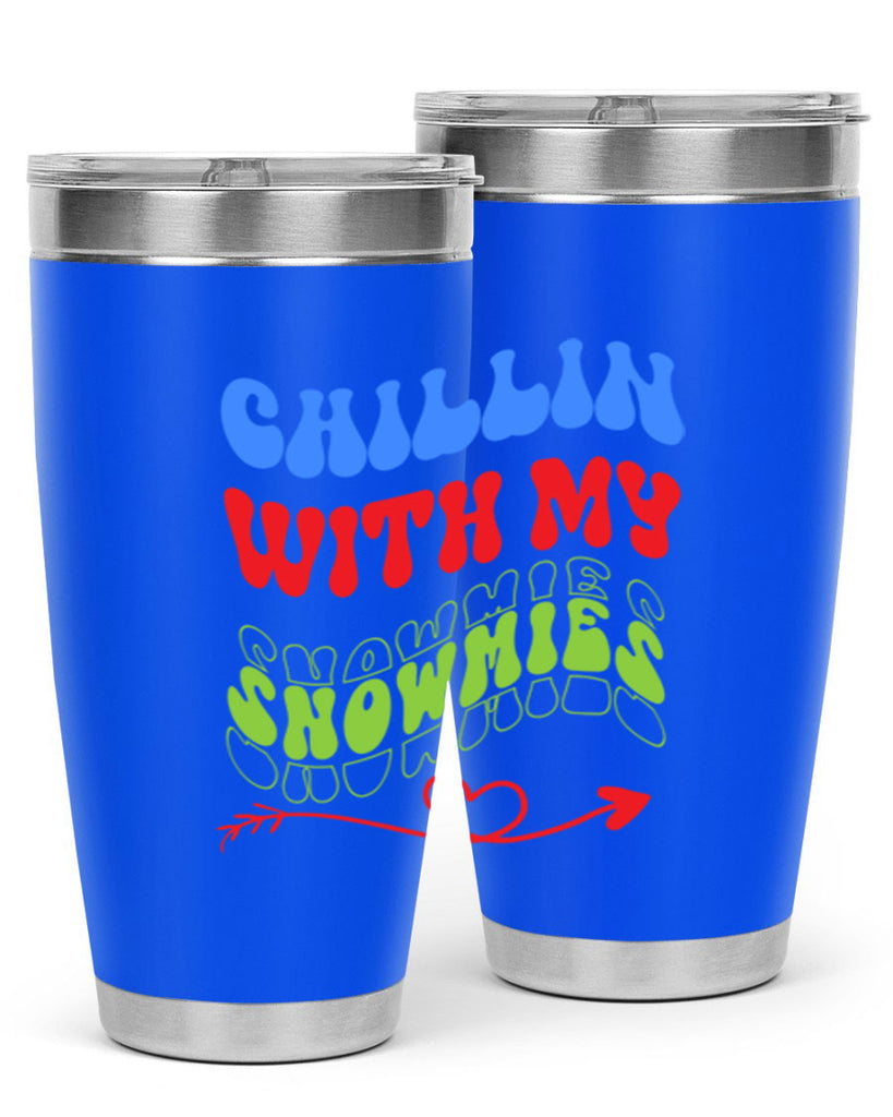 Chillin with my snowmies 42#- winter- Tumbler