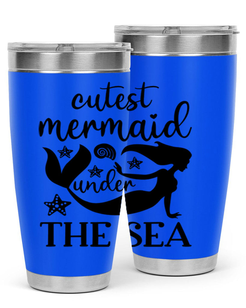 Cutest mermaid under the sea 110#- mermaid- Tumbler