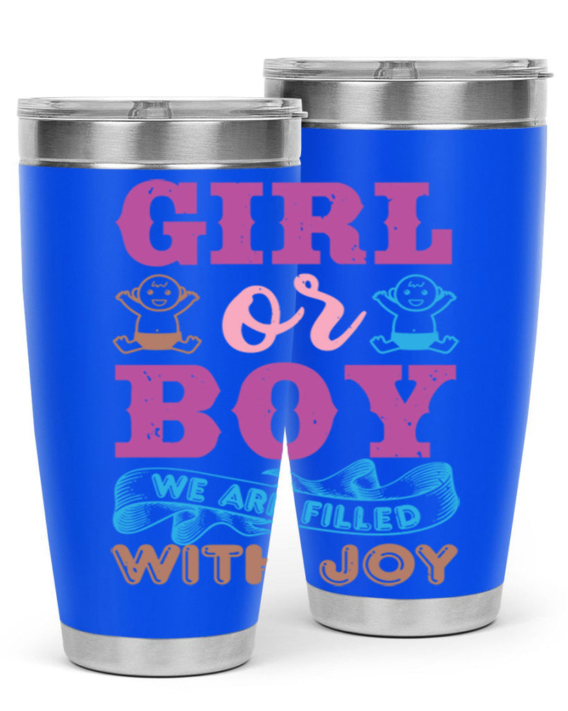 Girl or boy we are filled with joy Style 38#- baby shower- tumbler