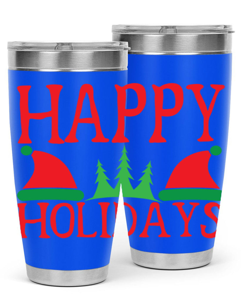 Happy Holidays 136#- winter- Tumbler