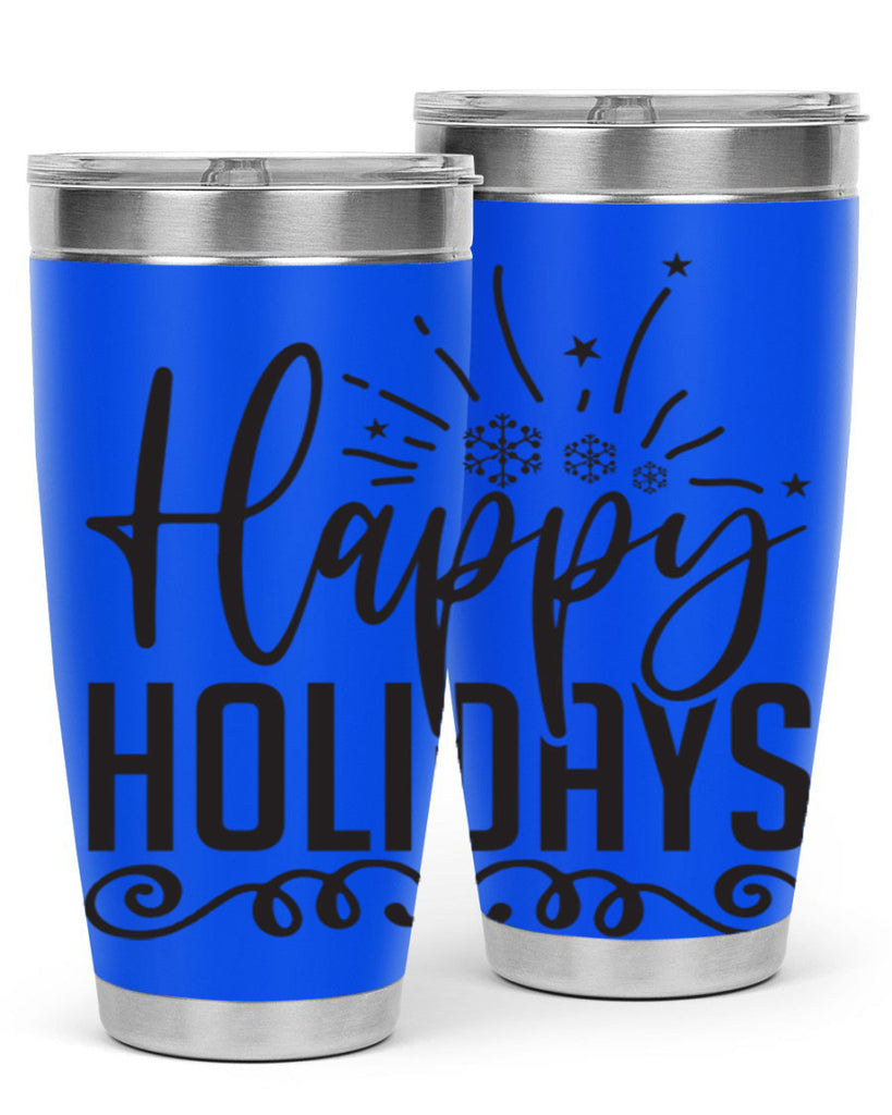 Happy holidays 137#- winter- Tumbler