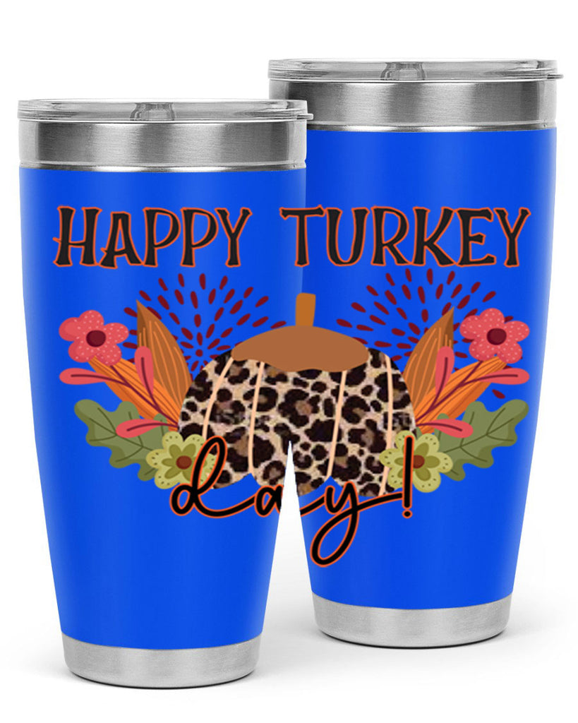 Happy turkey day 253#- fall- Tumbler
